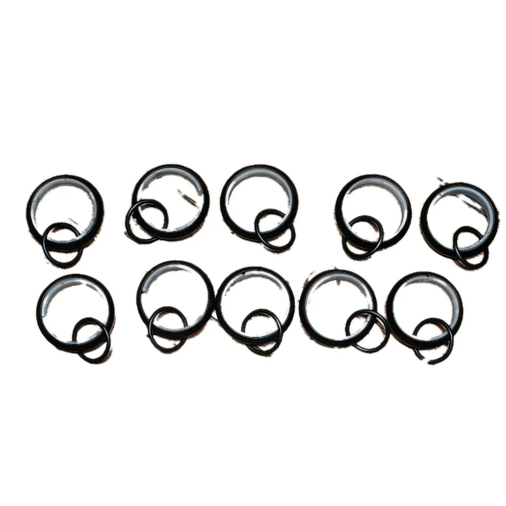Pottery Barn Featherweight Double Curtain Rings Set of 10 Small Antique Bronze